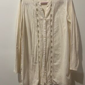 Coldwater Creek Cream Tunic Top